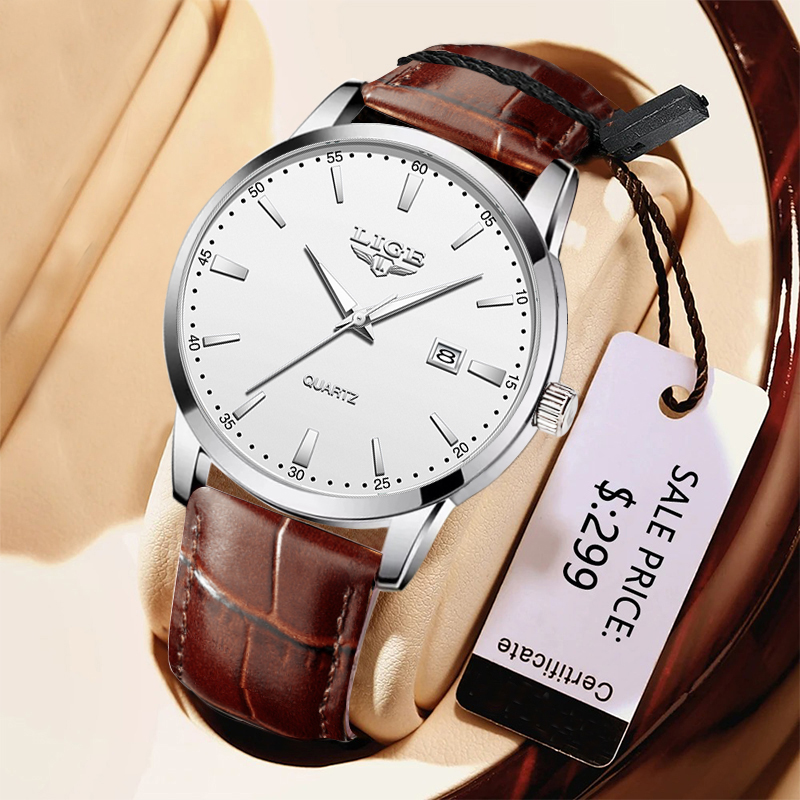 Leather Watch Band Men - Lige homem relógio moda pulseira de