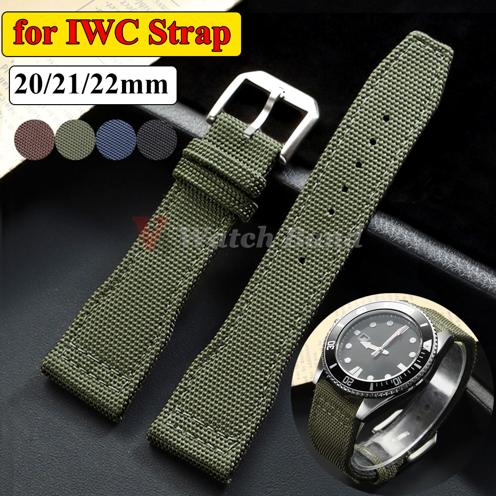 Canvas Strap Watch - 20mm 21mm 22mm pulseira de relógio
