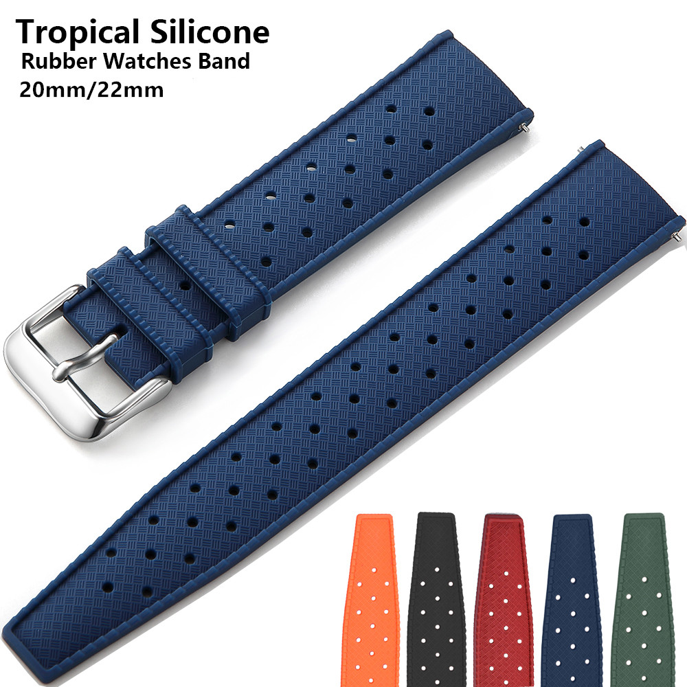 Rubber Strap Diver - Faixa de borracha tropical de 20mm