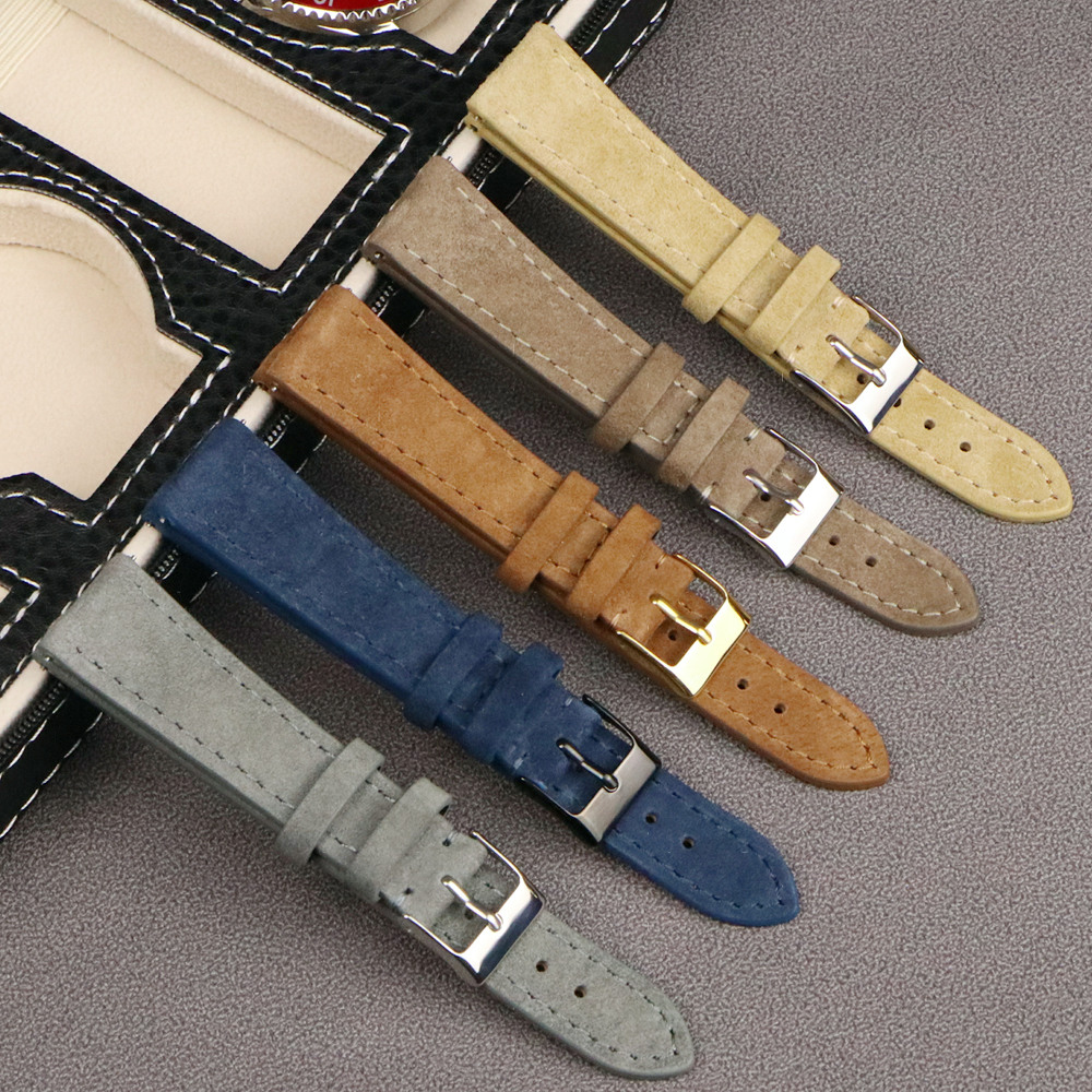 Leather Strap Quick Release - Pulseira de relógio de camurça de