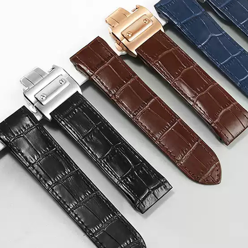 Cartier Watch Santos - Pulseira de relógio de couro genuíno