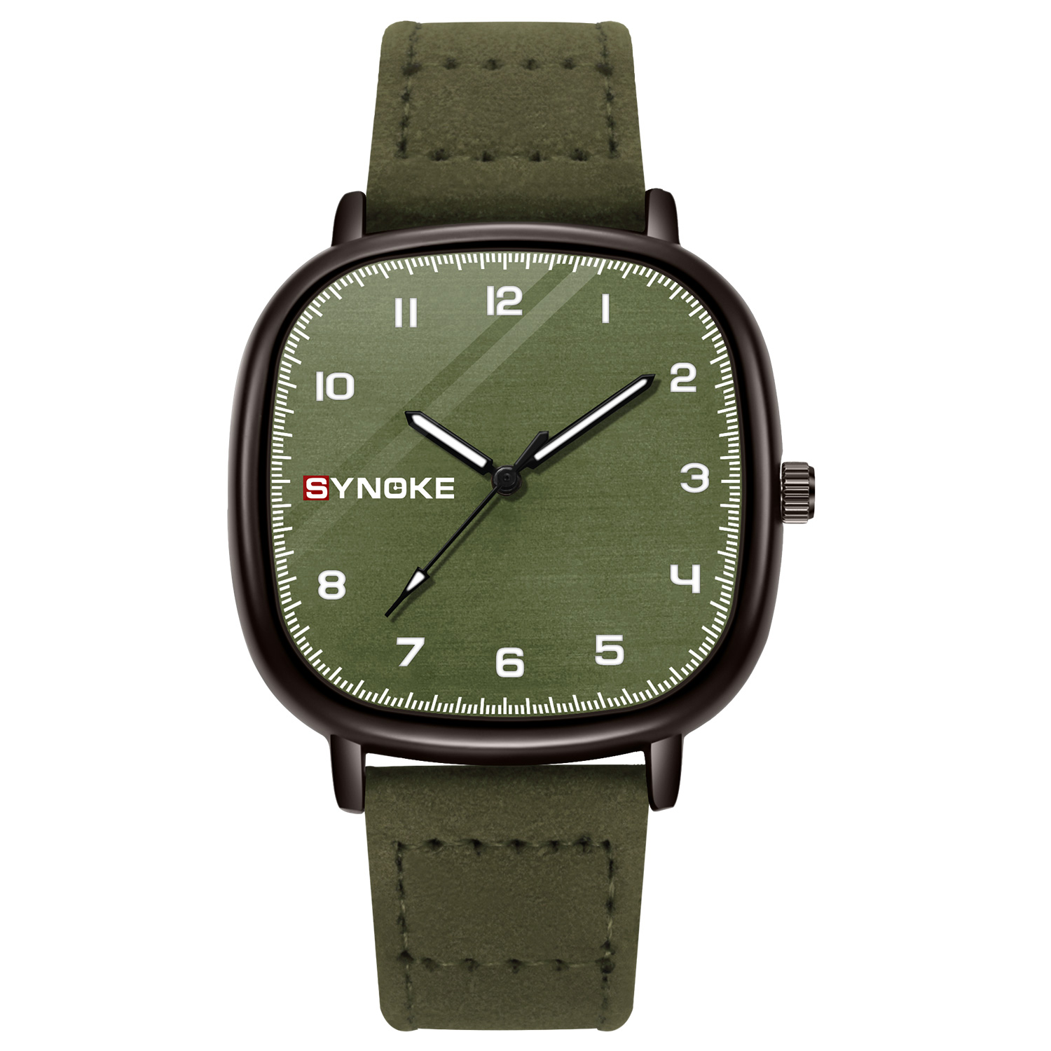 Leather Watch Band Men - Relógio para homens SYNOKE Top Brand