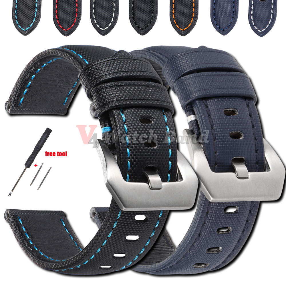 Canvas Strap Watch - Sailcloth pulseira de relógio de náilon