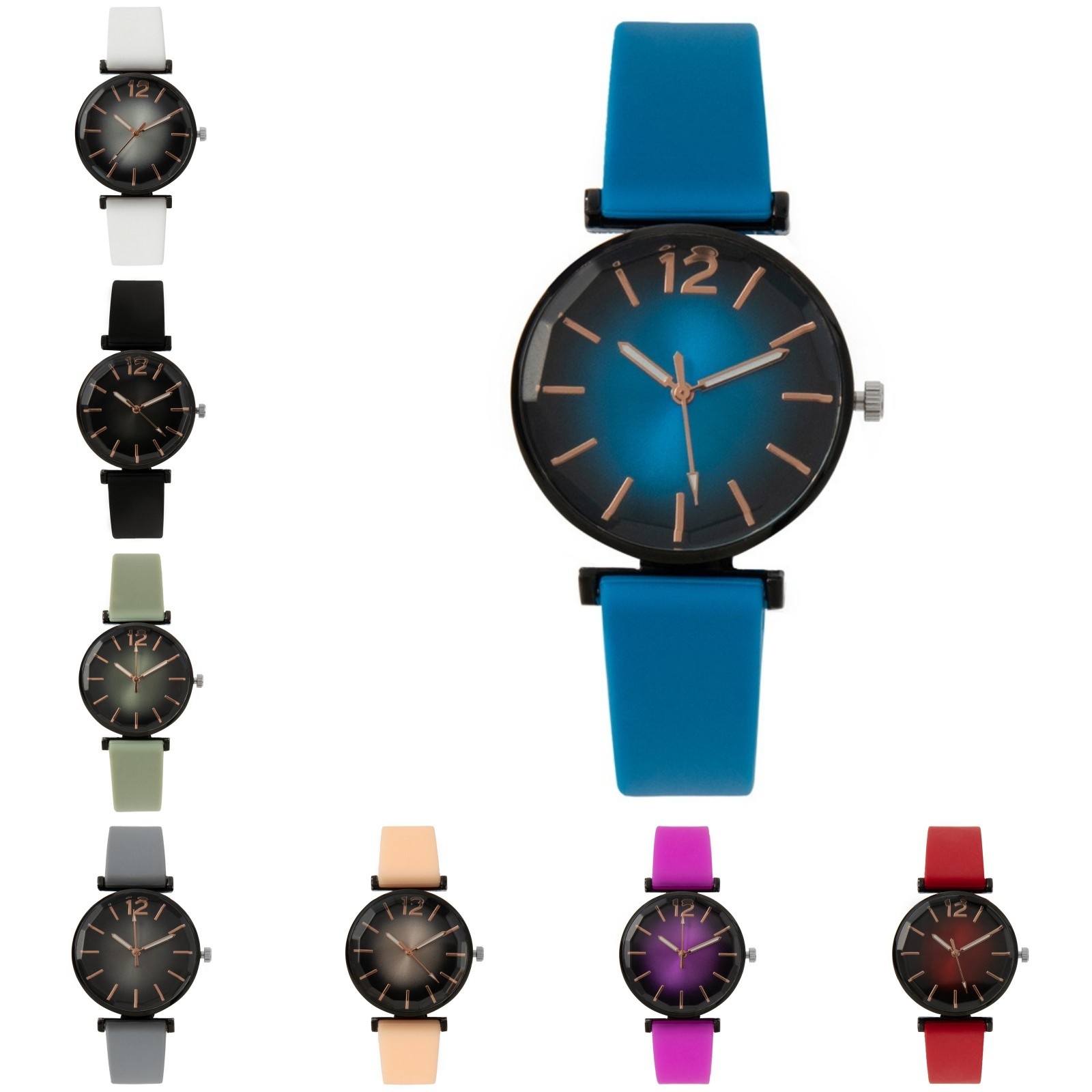 Moda senhoras relógio esportiv - Silicone Band Women avaliação e preço