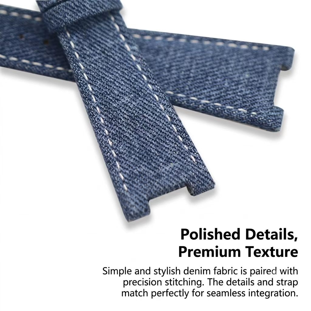 Pulseira de relógio de denim f - Patek Philippe Watch Nautilus avaliação e preço