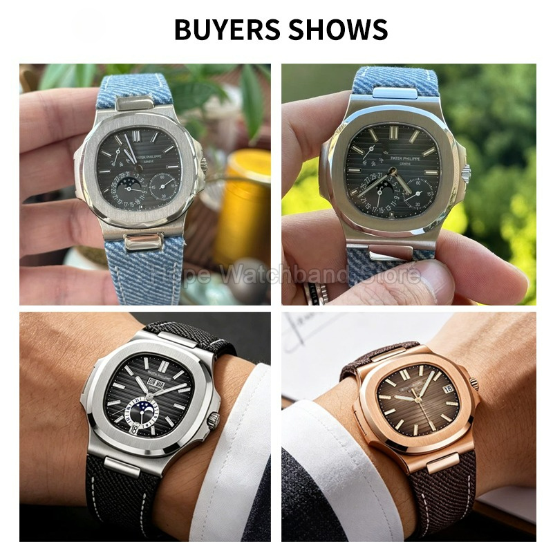 Acessórios de Relógio em Lona  - Patek Philippe Watch Nautilus avaliação e preço