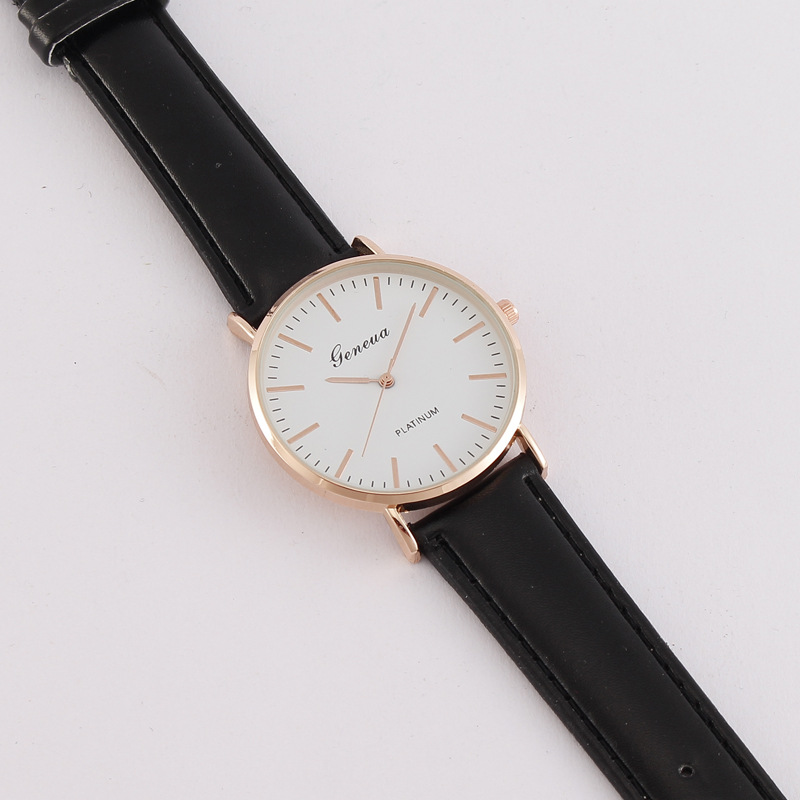 Relógio de Quartzo Masculino M - Leather Watch Band Men avaliação e preço