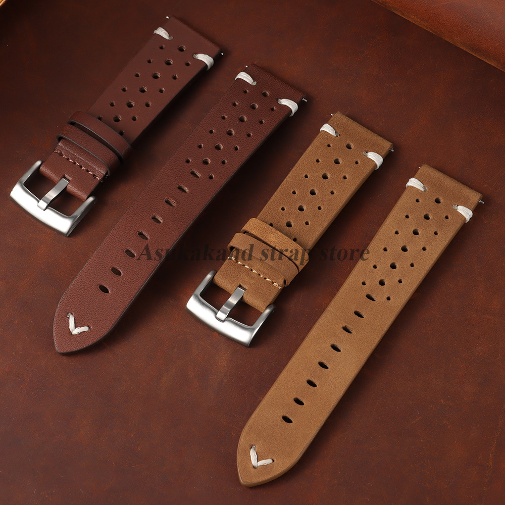 Pulseira de Couro Genuíno de 2 - Leather Strap Quick Release avaliação e preço
