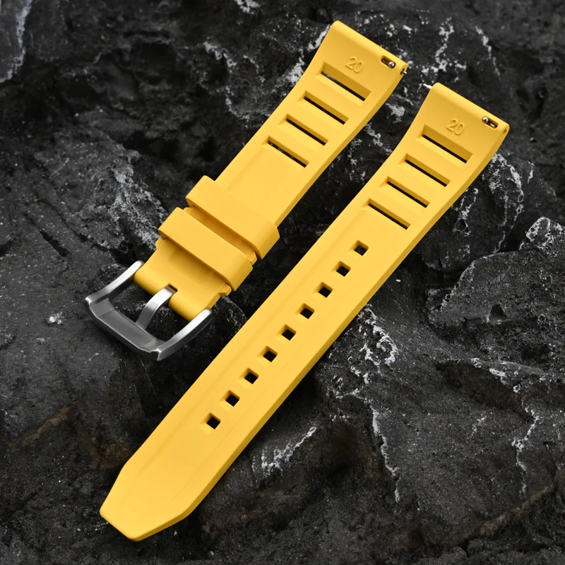 Pulseira de borracha fluoro 19 - Rubber Strap Diver avaliação e preço