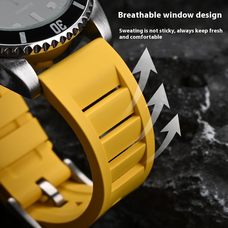 Pulseira de borracha fluoro 19 - Rubber Strap Diver avaliação e preço
