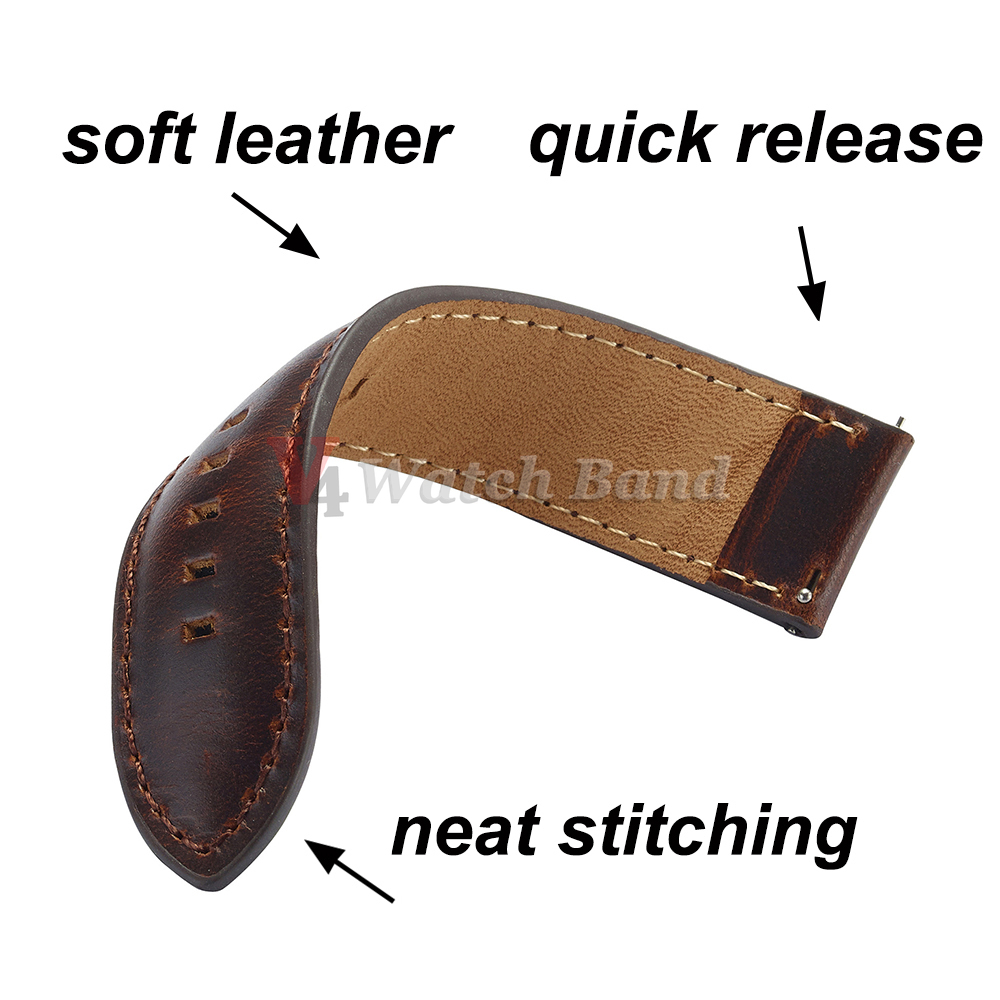 Fivela de ouro pulseira de rel - Leather Strap Quick Release avaliação e preço