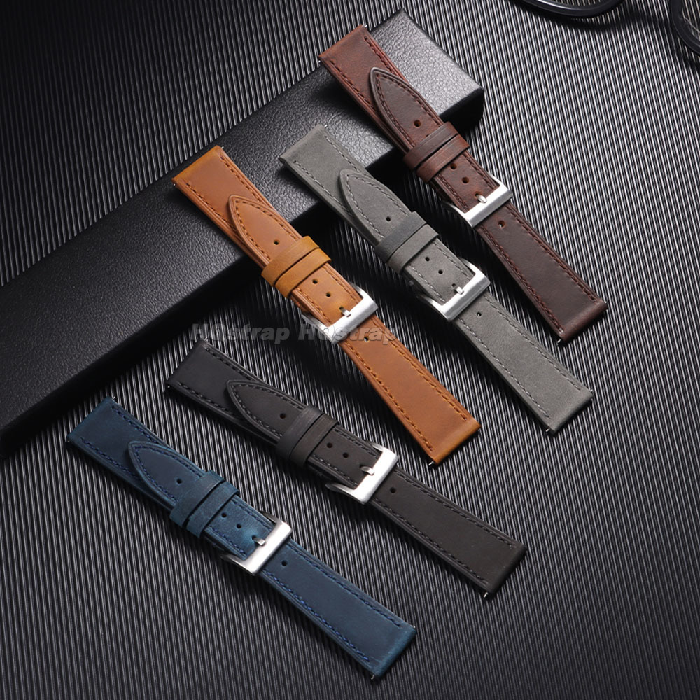 Pulseira de relógio de couro v - Leather Strap Quick Release avaliação e preço