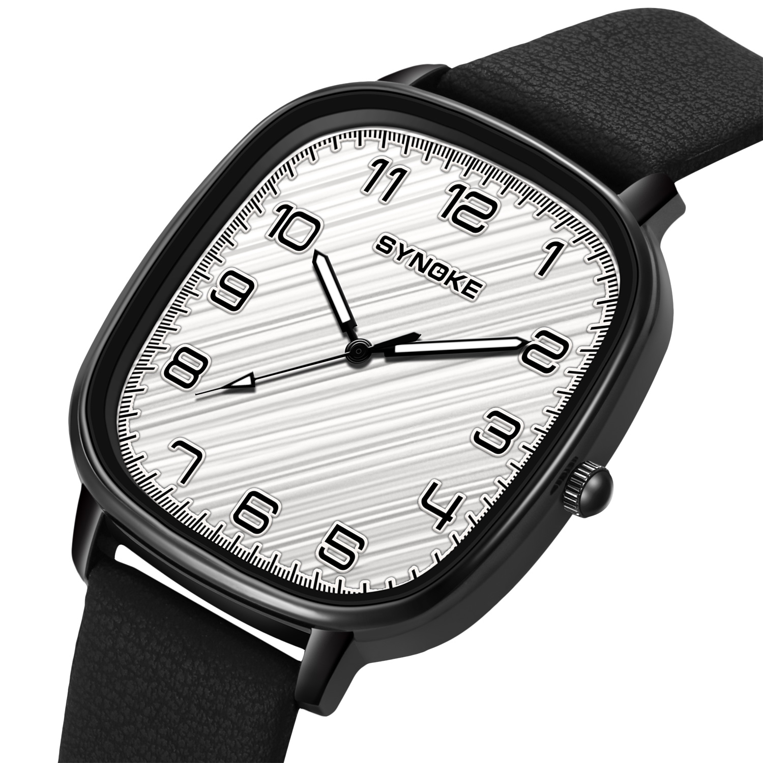 Relógio para homens SYNOKE Top - Leather Watch Band Men avaliação e preço