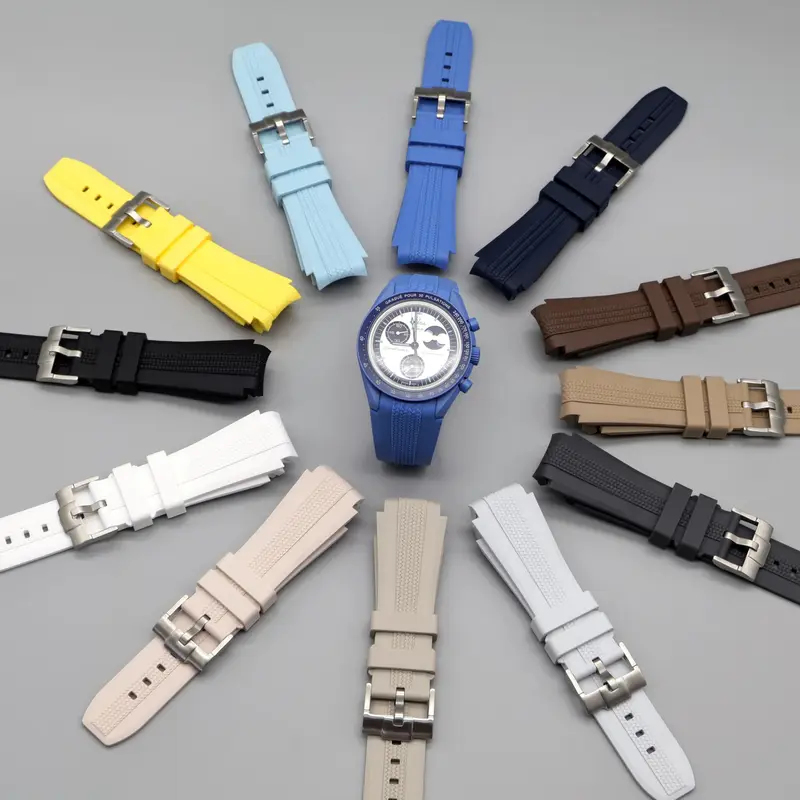 Pulseira de Silicone Curva de  - Omega Watch Speedmaster avaliação e preço