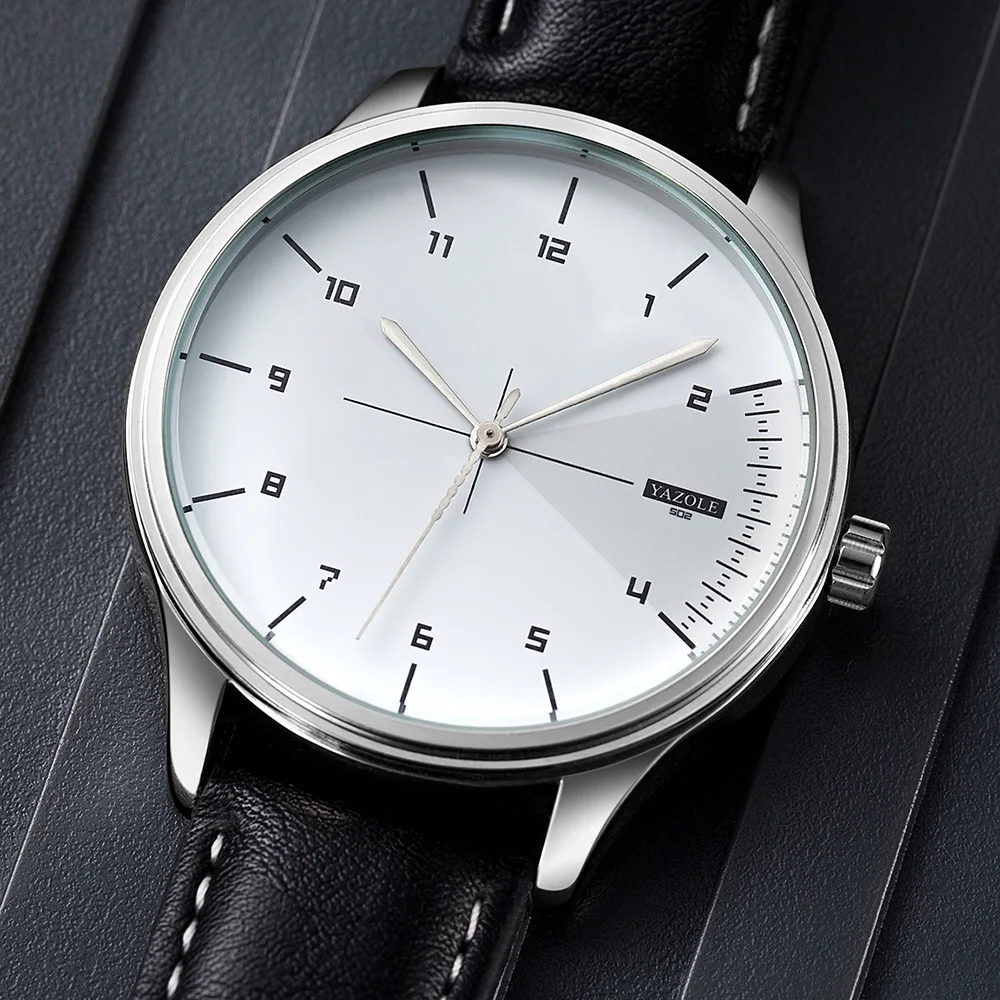 Relógios de Quartzo da Marca T - Leather Watch Band Men avaliação e preço