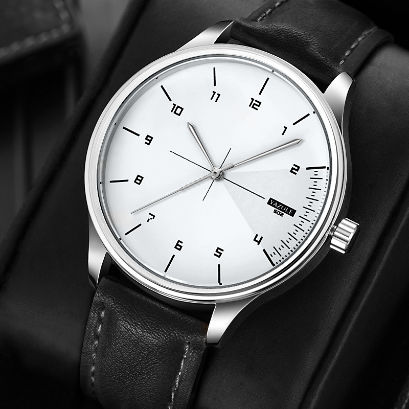 Relógio Masculino YAZOLE Casua - Leather Watch Band Men avaliação e preço