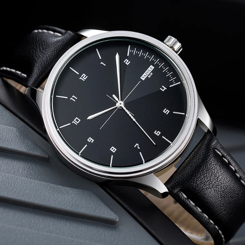 Relógio Masculino YAZOLE Casua - Leather Watch Band Men avaliação e preço