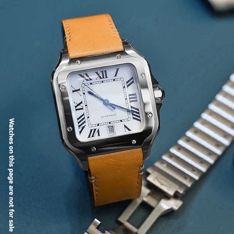 Pulseira de couro para cartier - Cartier Watch Santos avaliação e preço