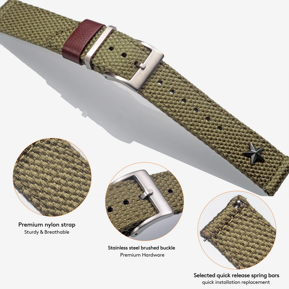 HEMSUT Pulseira de relógio de  - Canvas Strap Watch avaliação e preço