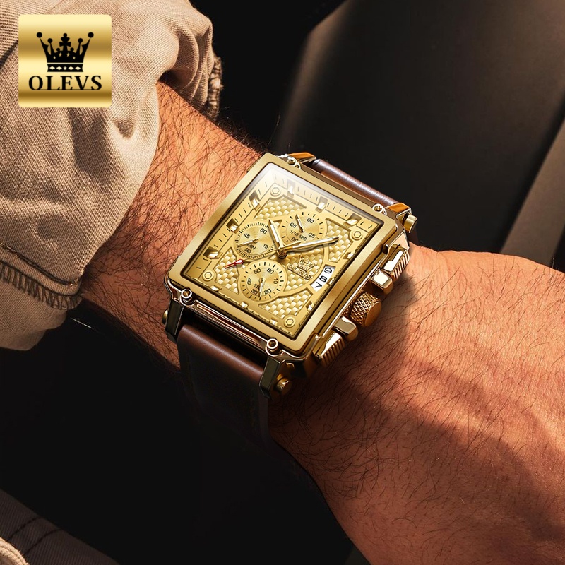 Relógios Masculinos da Marca O - Leather Watch Band Men avaliação e preço