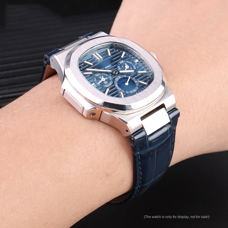 25X13mm notch Genuine Leather  - Patek Philippe Watch Aquanaut avaliação e preço