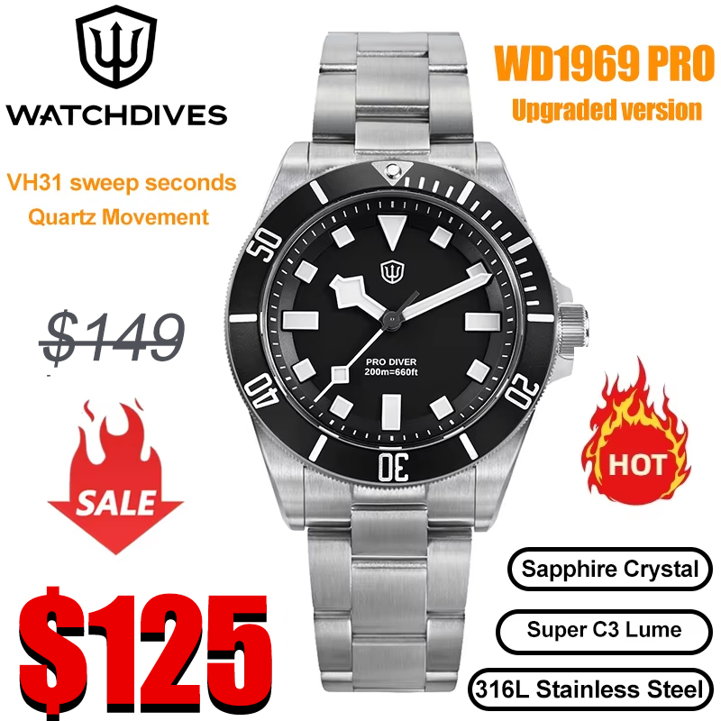 Watchdives wd1969 pro 38mm rel - Rolex Watch Submariner avaliação e preço